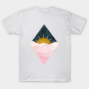 Pink and Gold Sunset T-Shirt